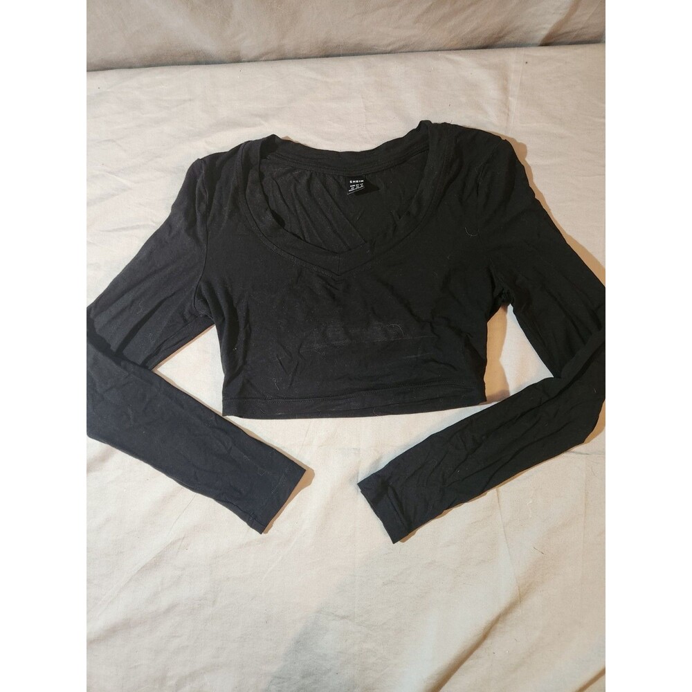 Nwot Shein Long Sleeve Crop Top Casual Sexy Everyday XS